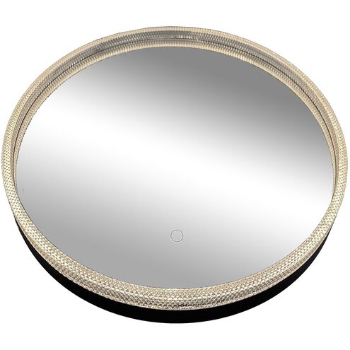 Reflections 23.6 X 23.6 inch Matte Black LED Mirror