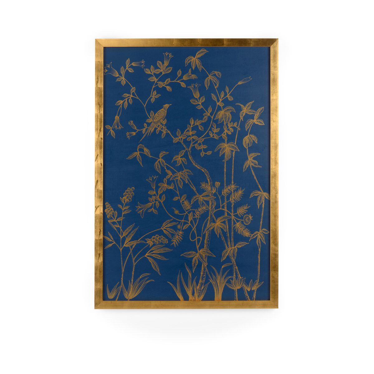 Chelsea House Gold/Blue Watercolor