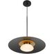 Camila LED 18 inch Black Down Pendant Ceiling Light