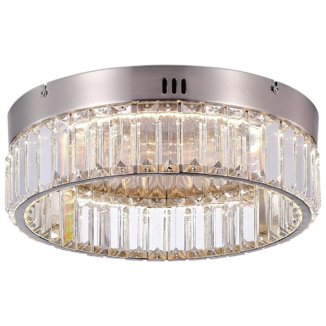 Stella LED 13.75 inch Satin Nickel Flush Mount Ceiling Light