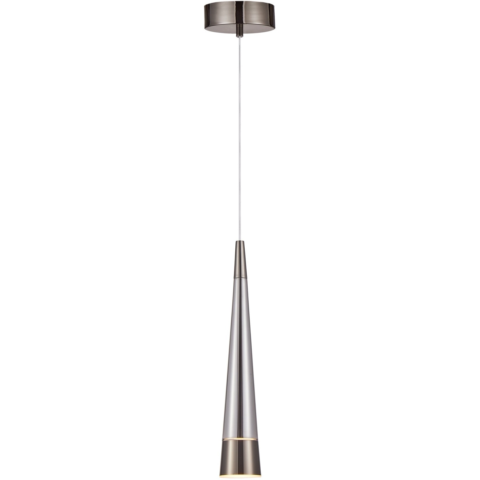 Sunnyvale LED 2.5 inch Pearl Black and Smoke Down Pendant Ceiling Light