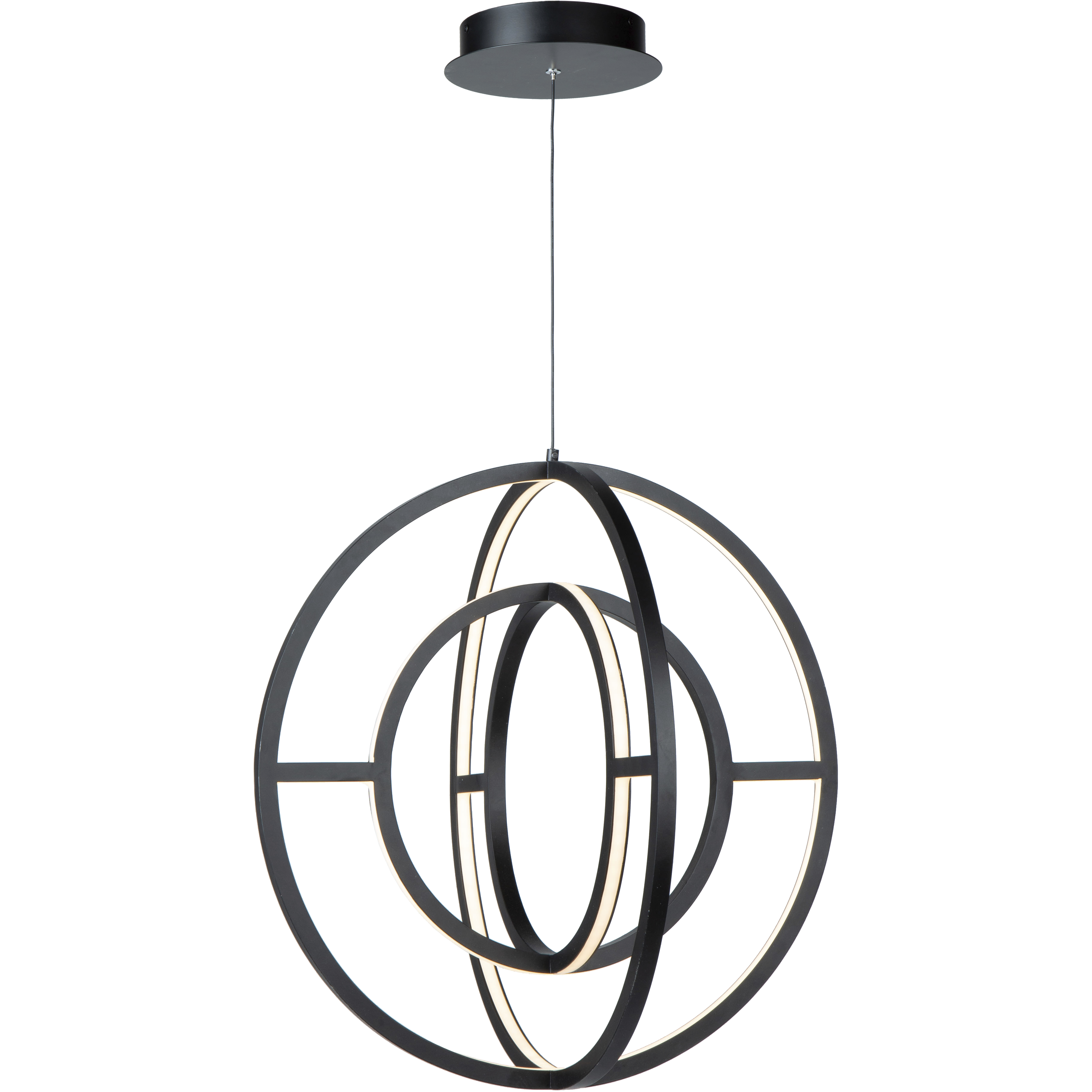 Artcraft AC6659BK Celestial 4 Light 22 inch Matte Black Chandelier