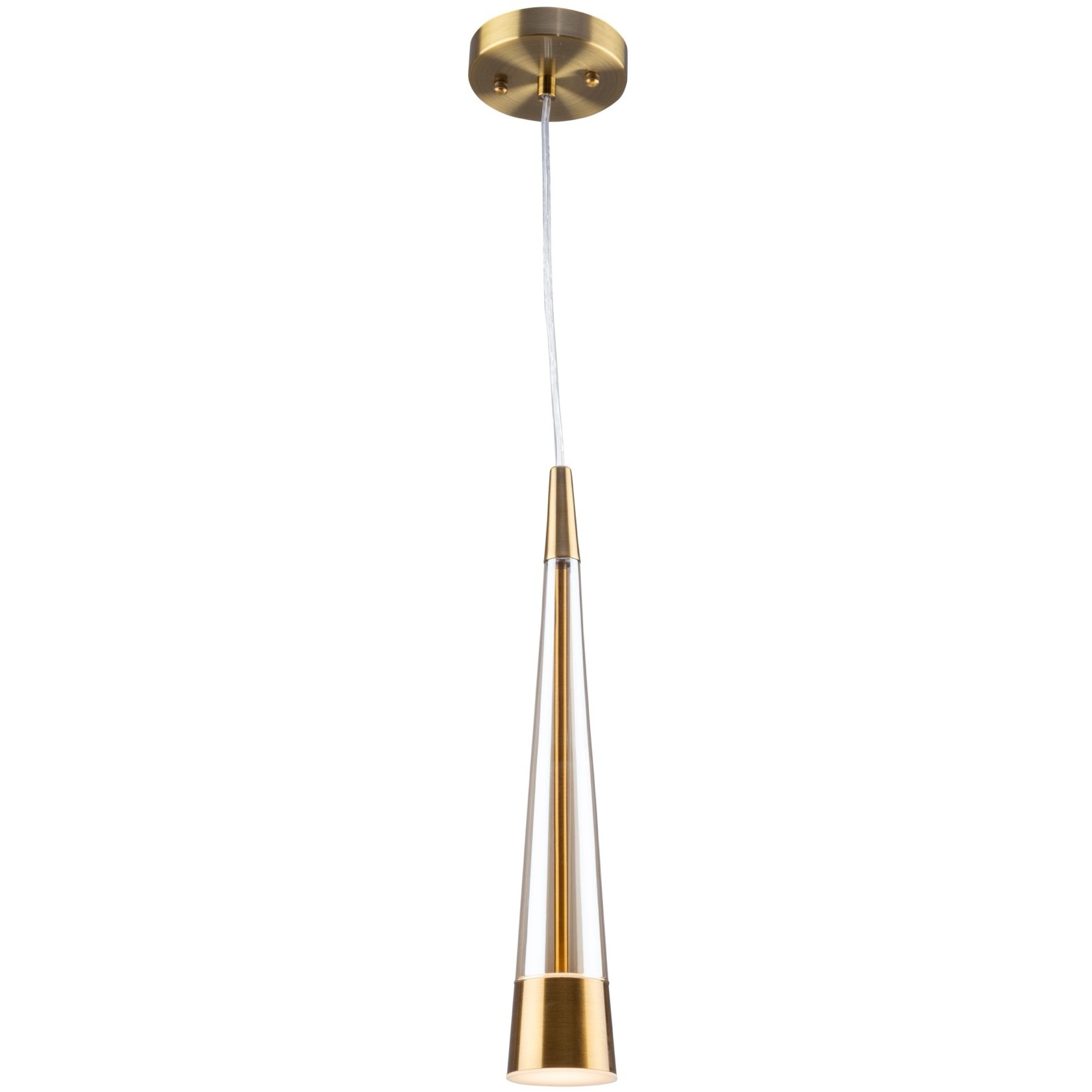 Sunnyvale LED 2.5 inch Brass Down Pendant Ceiling Light