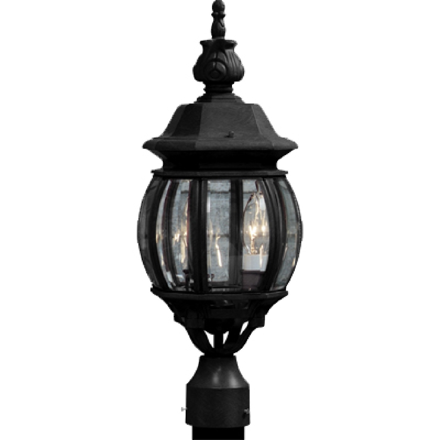 Classico LED 20 inch Black Outdoor Post Lantern