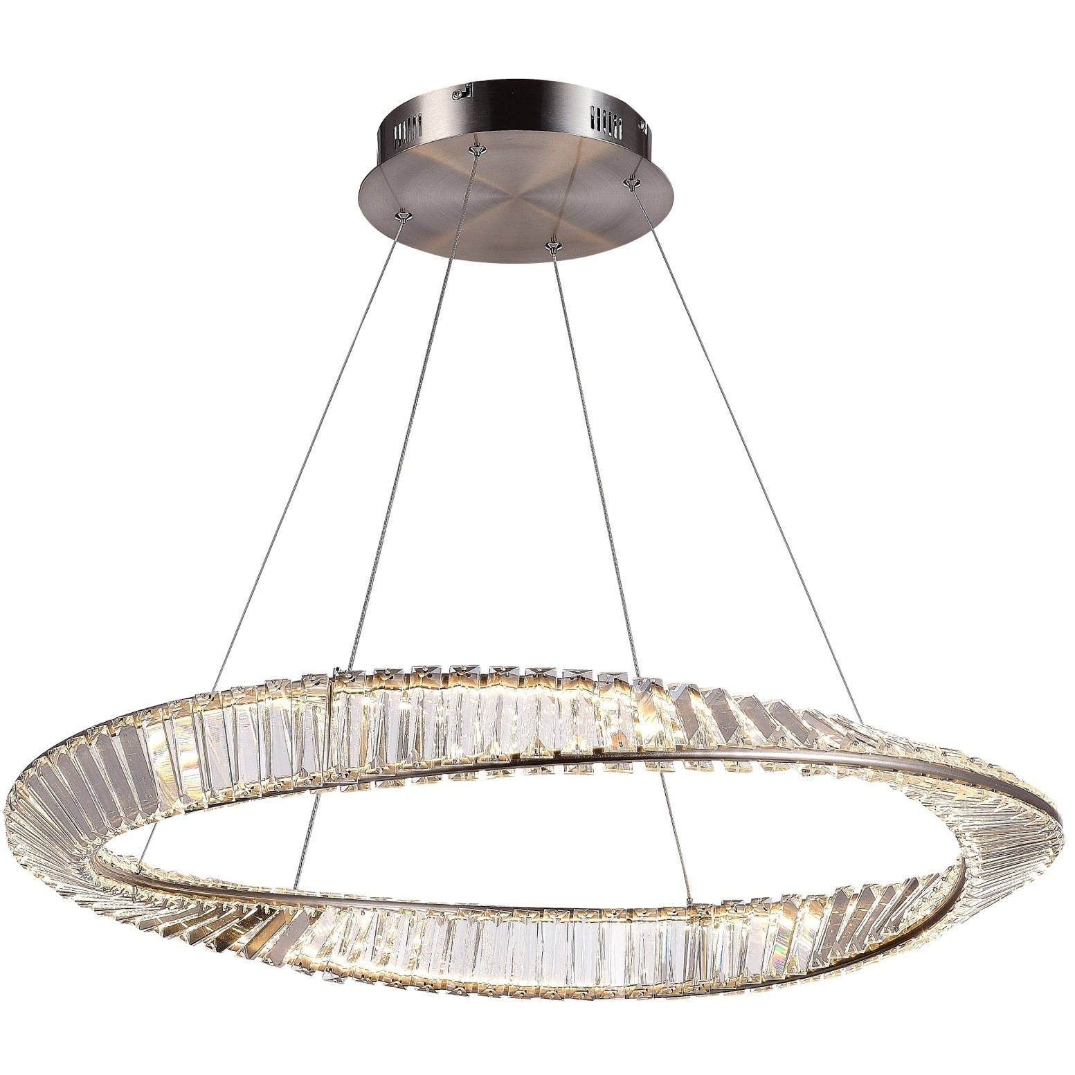Stella 31.5 inch Satin Nickel Pendant Ceiling Light