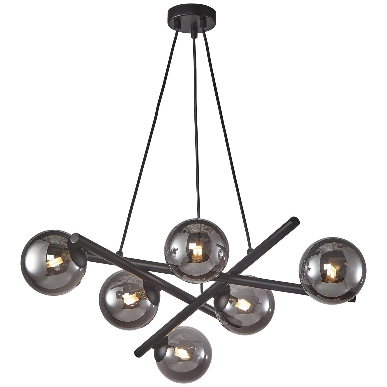 Modena LED 28 inch Black Chandelier Ceiling Light