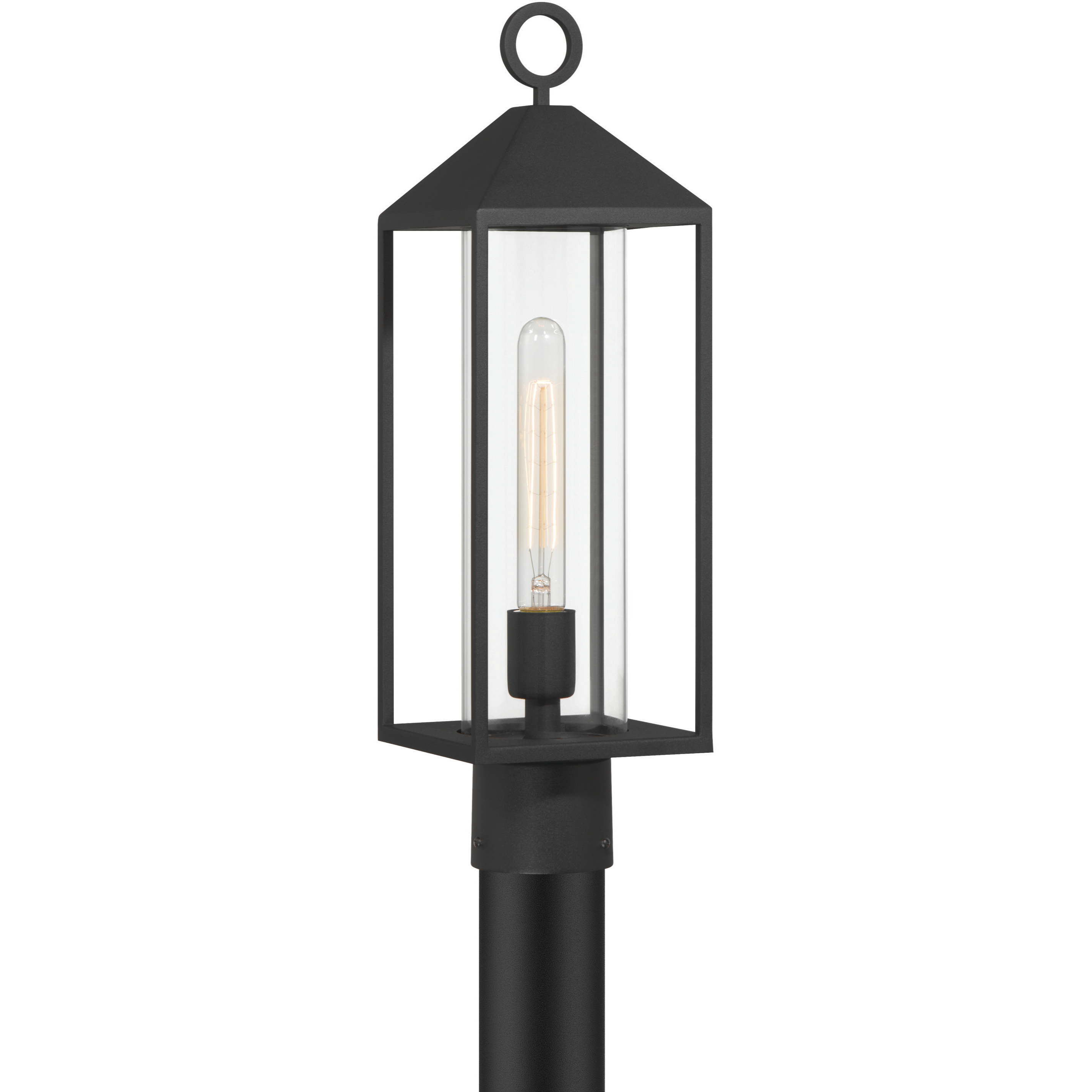 Portside 1 Light 20.25 inch Black Outdoor Post Light