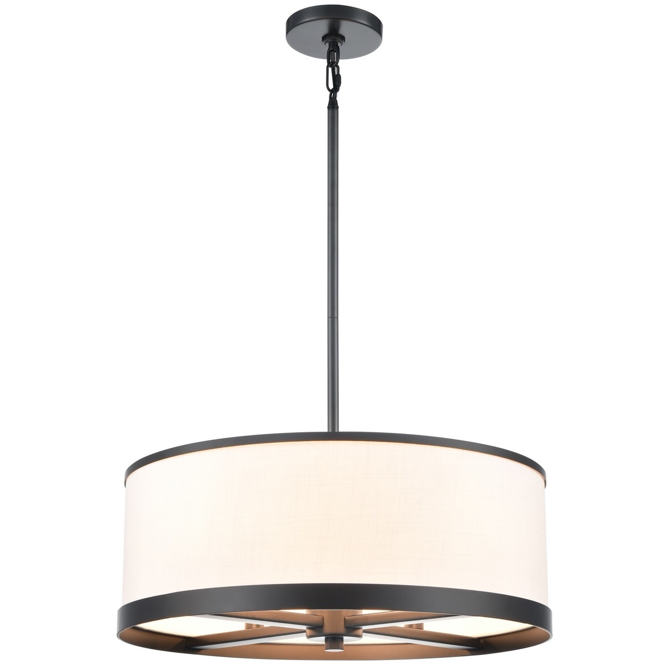 High Street 4 Light 18 inch Black Pendant Ceiling Light