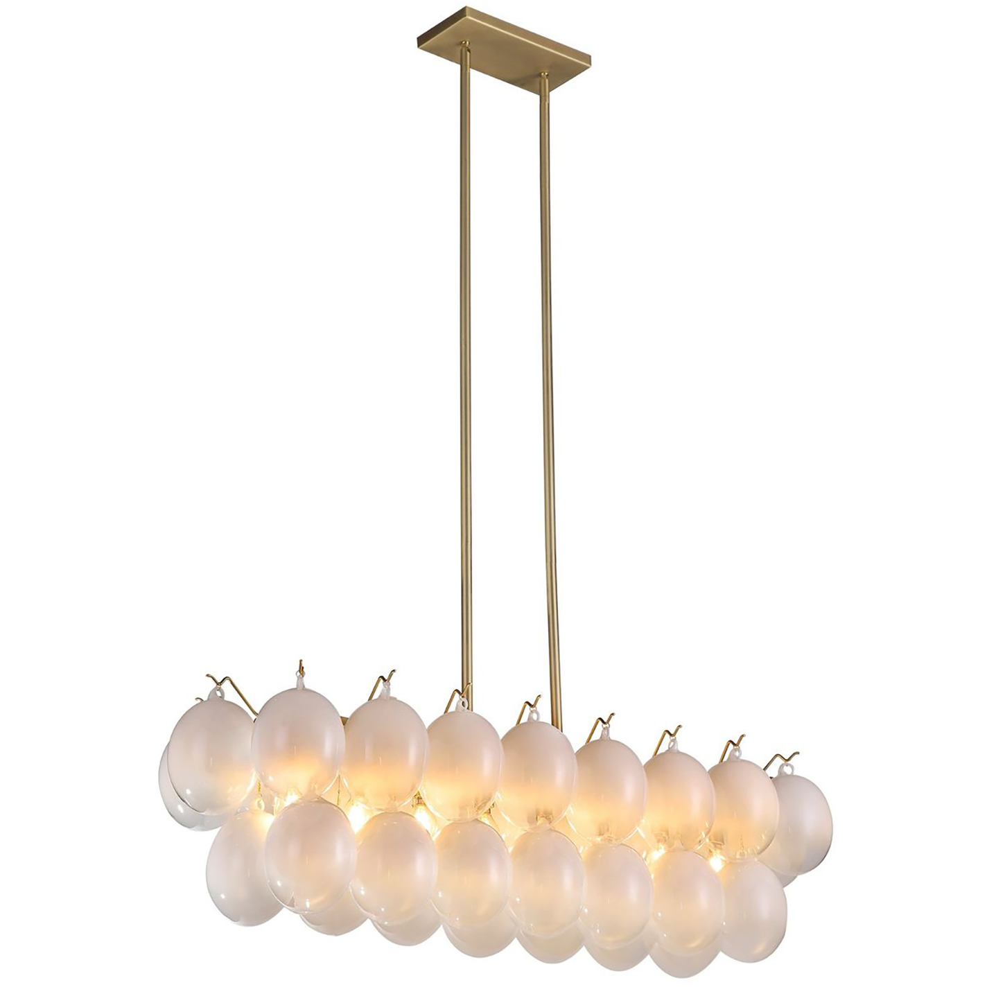 Globo Island Light Ceiling Light in Milky White