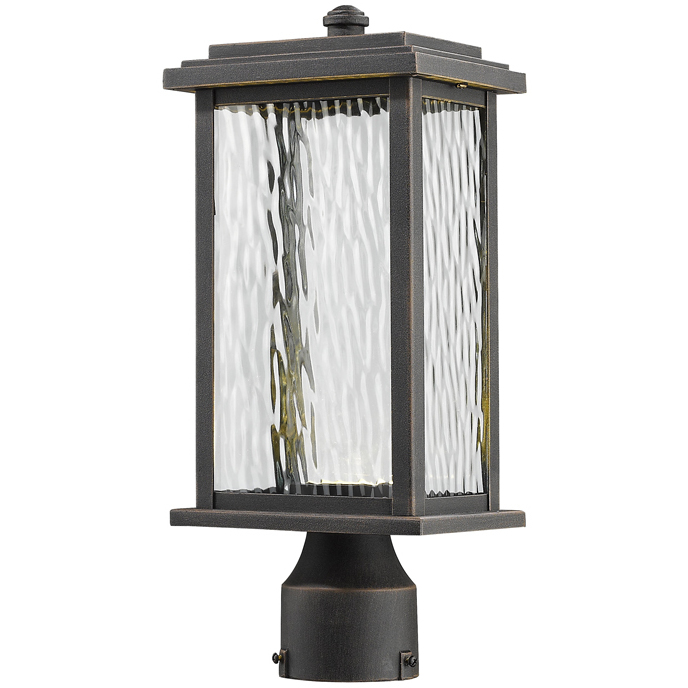 ARTCRAFT Sussex Drive 7-in W Oil Rubbed Bronze Outdoor Flush Mount Light