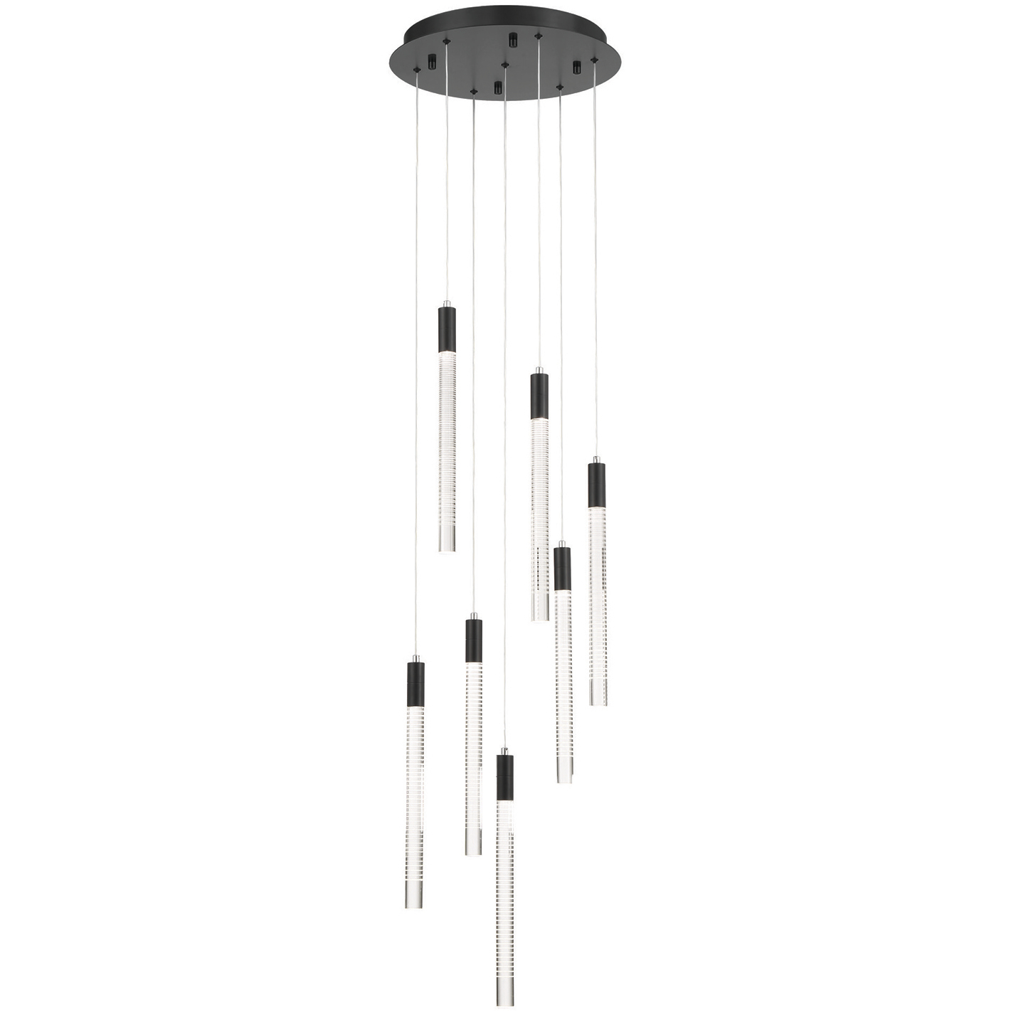 Celine LED 15.75 inch Black Chandelier Ceiling Light